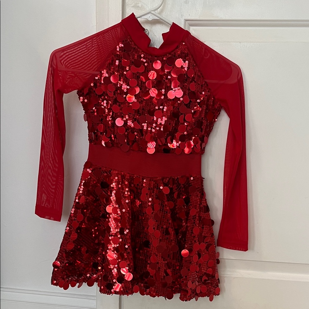 Red Sequins Dance Costume (Holiday)